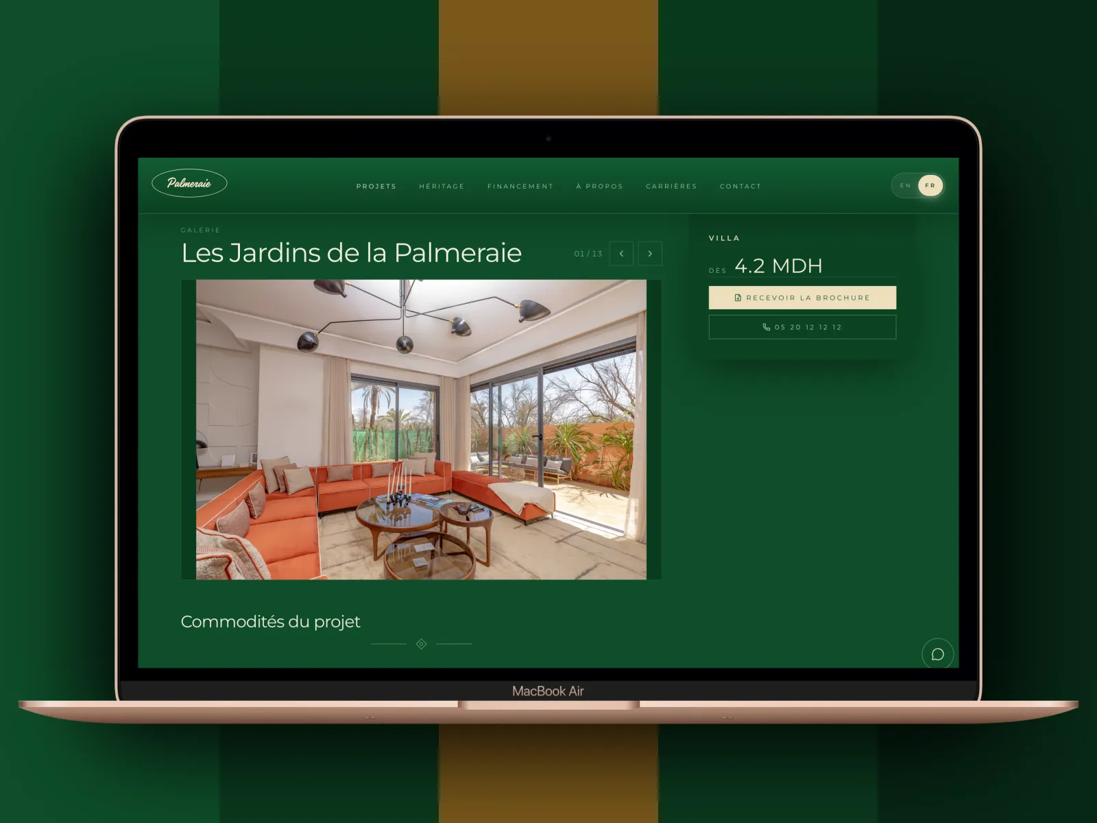 Palmeraie project page: Les Jardins de la Palmeraie